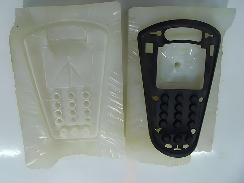 Silicone mold and vacuum cast plastic parts